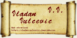 Vladan Vulčević vizit kartica